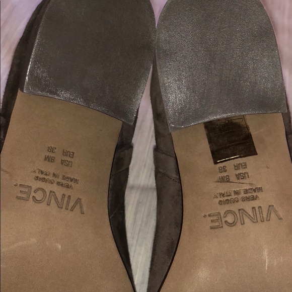 Vince Hallie Stacked Heel Suede Bootie - Picture 4 of 4